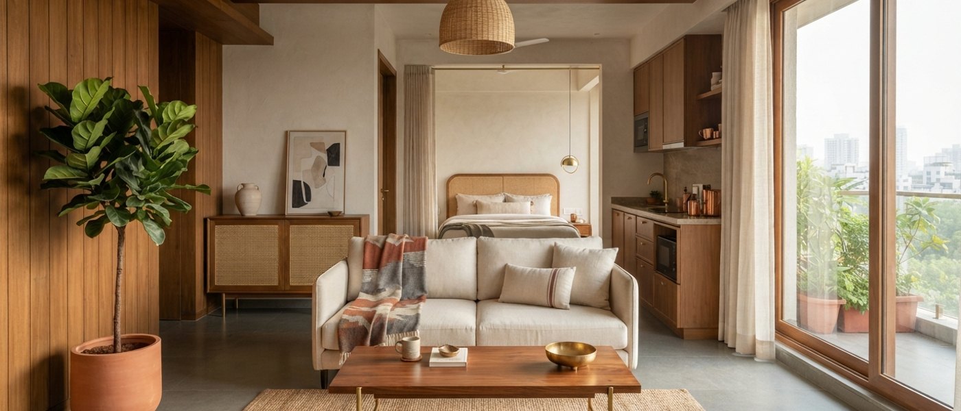 Brigade Gateway, Studio Apartment Interiors, Bangalore