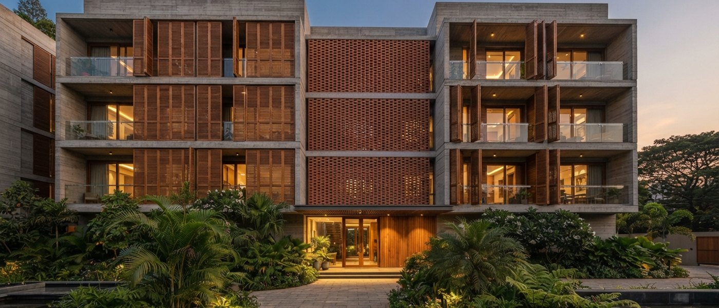 Kothari Nivas, apartment architecture and interiors, Bangalore